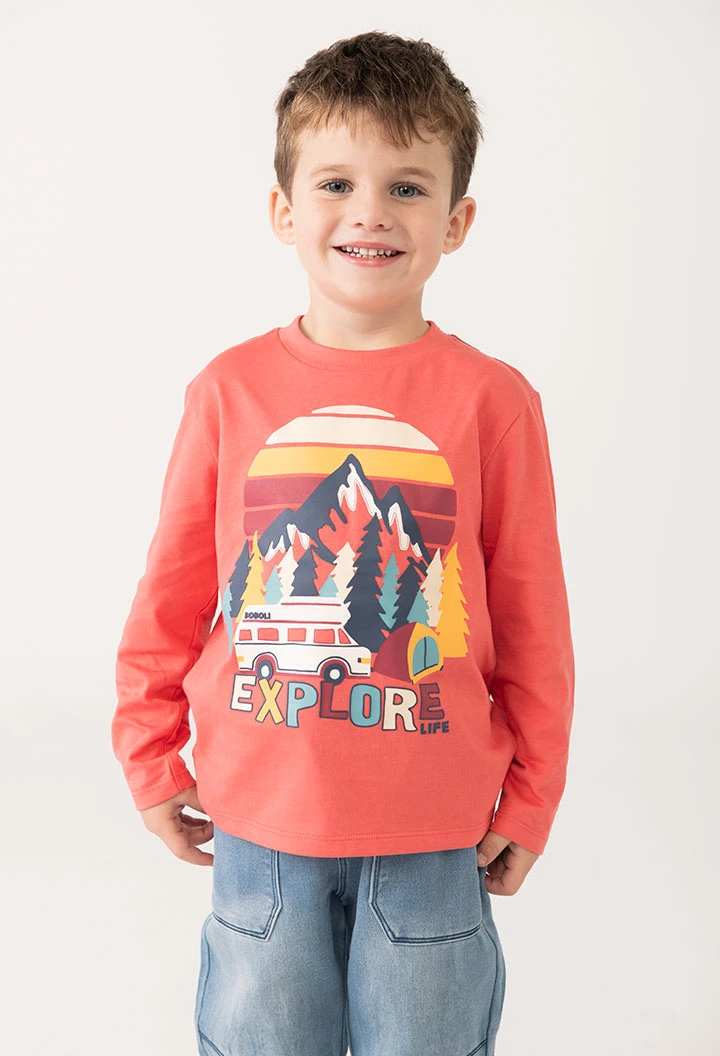 Jungen T-Shirt Bergstrick
