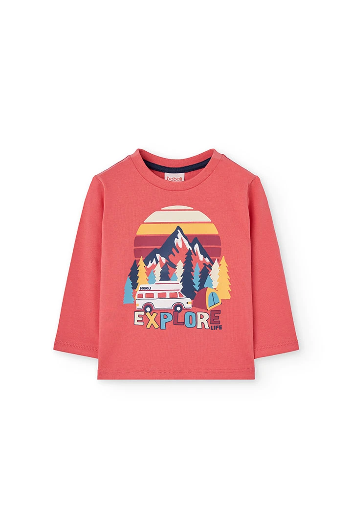 T-shirt menino malha montanha
