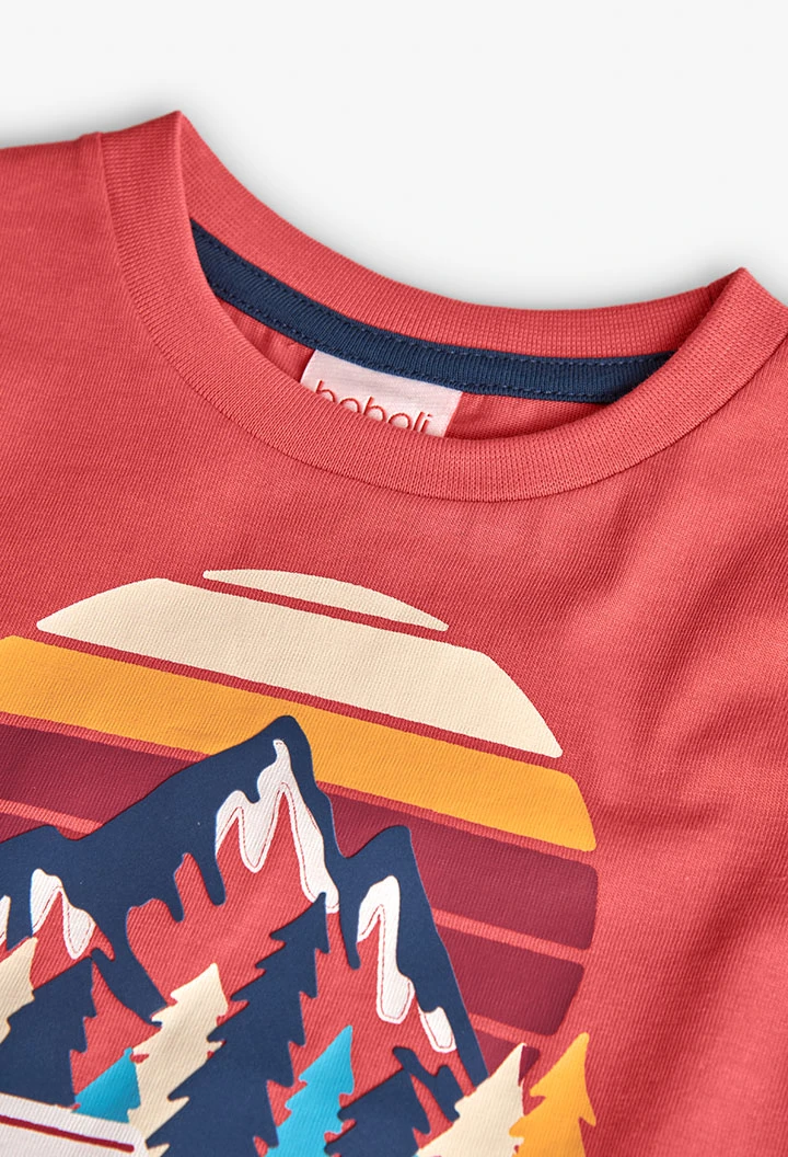 T-shirt menino malha montanha