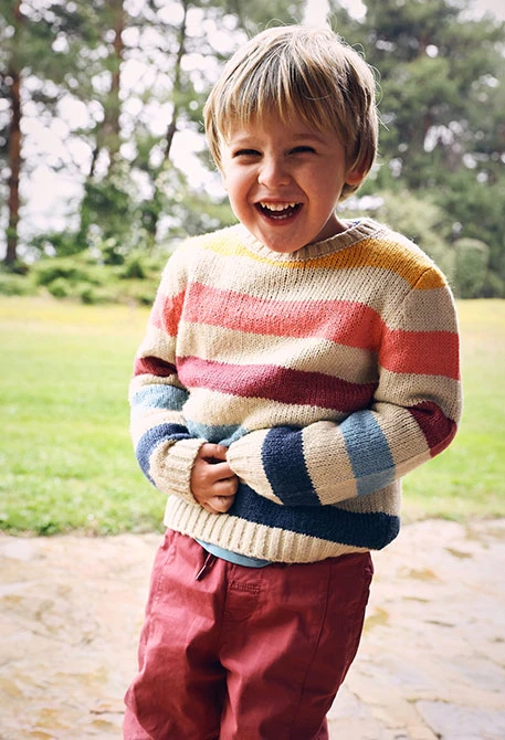 Jersey niño de rayas