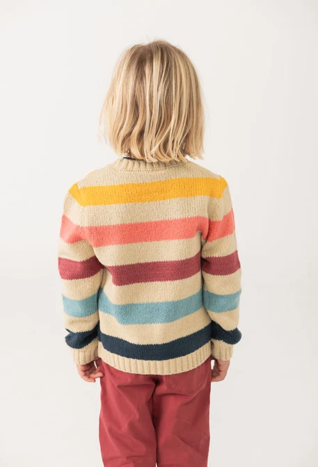 Maglione a righe per bambino
