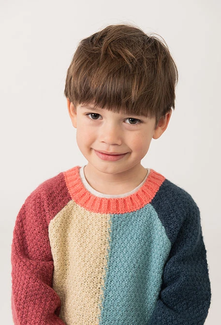 Pulôveres menino color block
