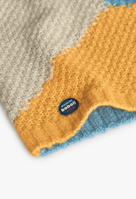 Maglione bambino color block