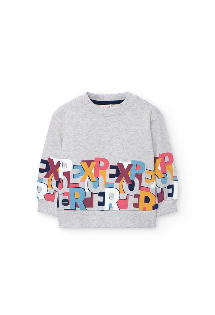 Sweatshirt criança de malha crua