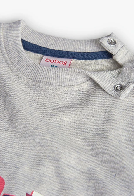 Strick-Sweatshirt für Jungen in Rohweiß