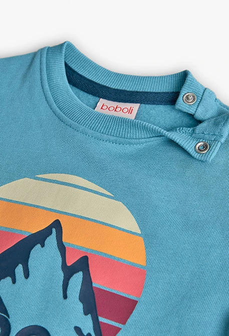 Jungen-Set aus Nicki mit grünem Berglandschaftsmuster
