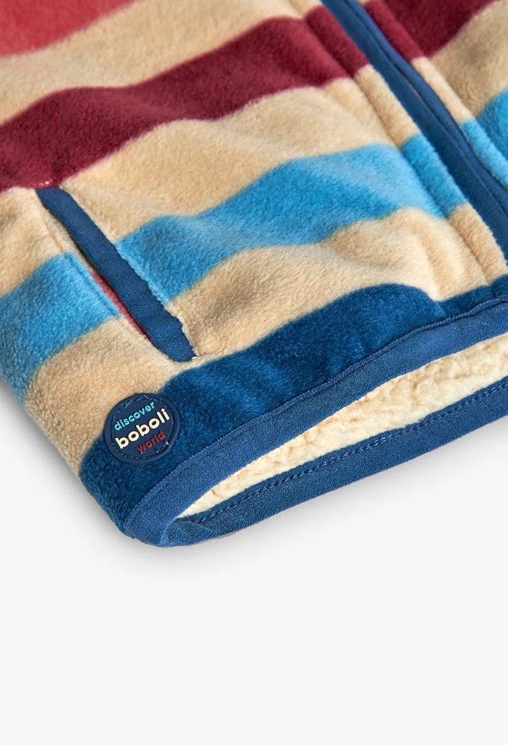 Casaco polar menino estampado