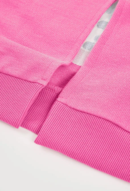 Jersey niña algodón estampado rosa