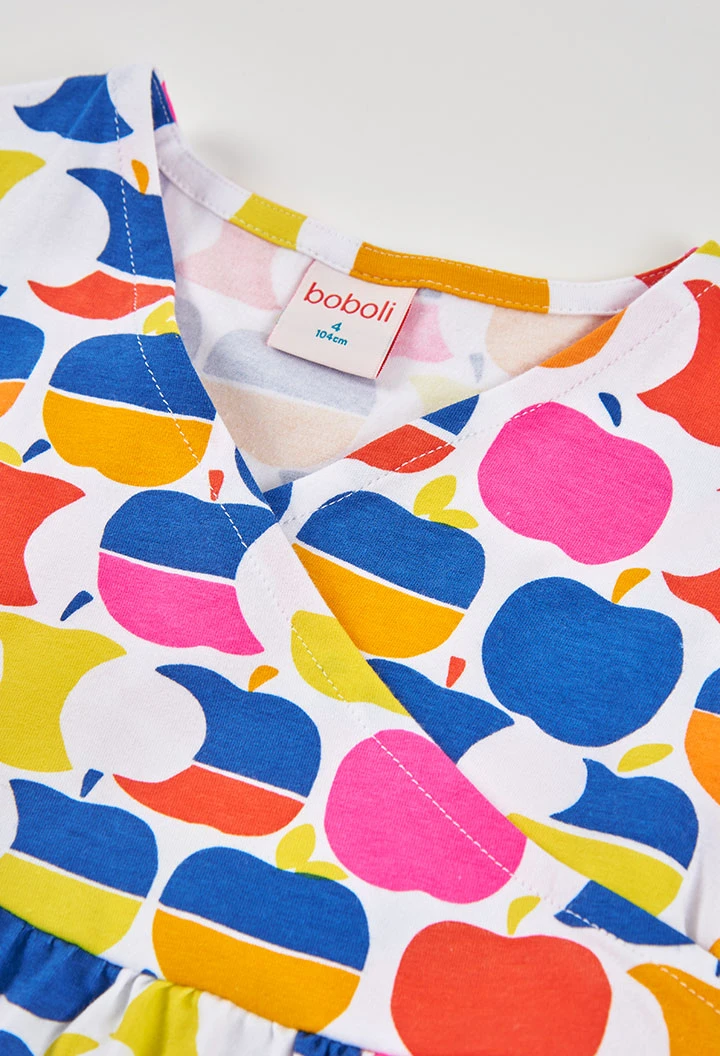 Abito in maglia stampato