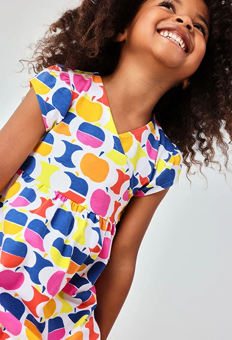 Abito in maglia stampato