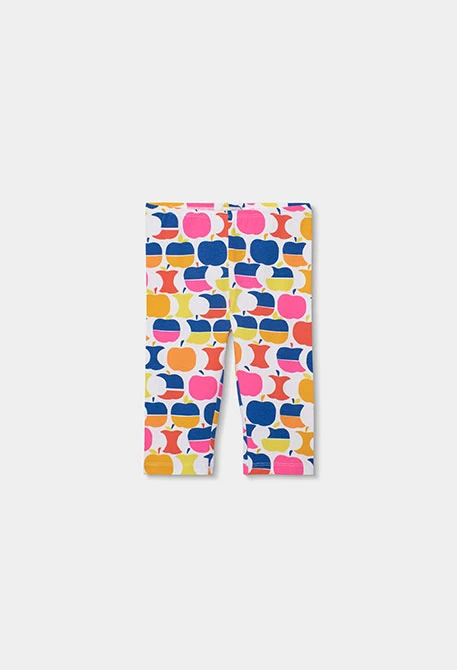 Conjunto menina malha maçãs rosa