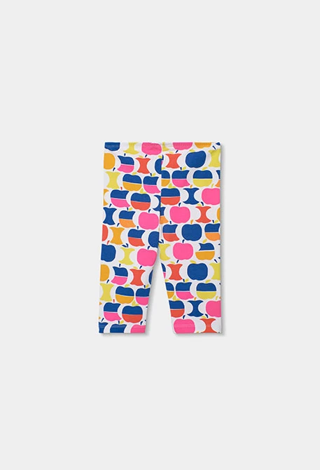 Conjunto menina malha maçãs rosa