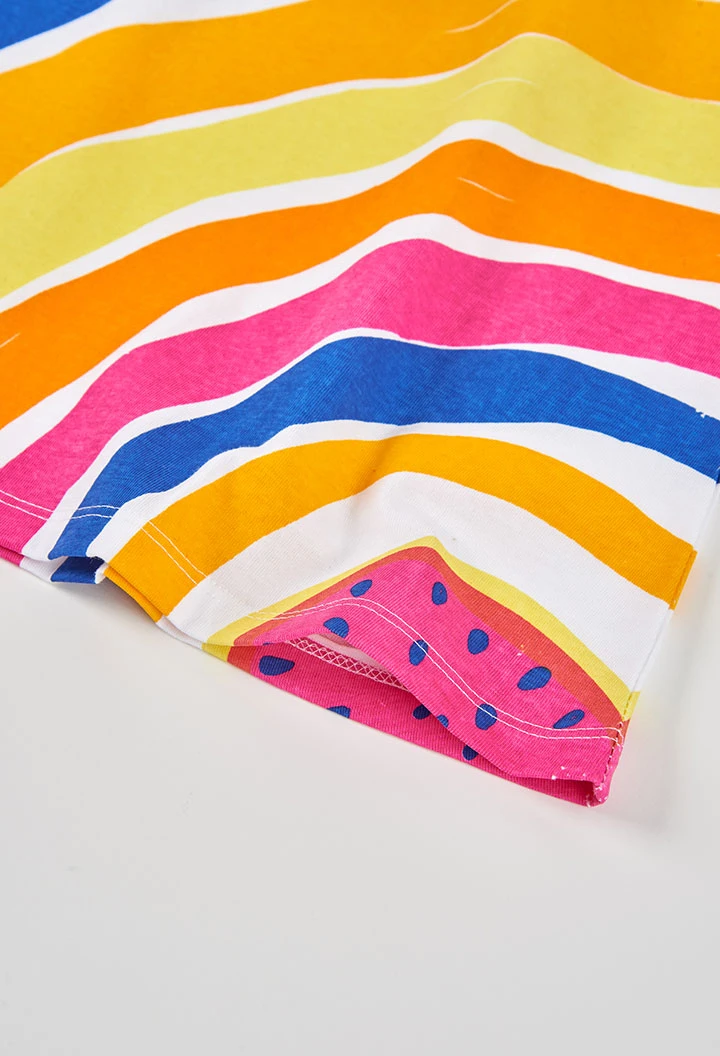 Vestido estampado para menina