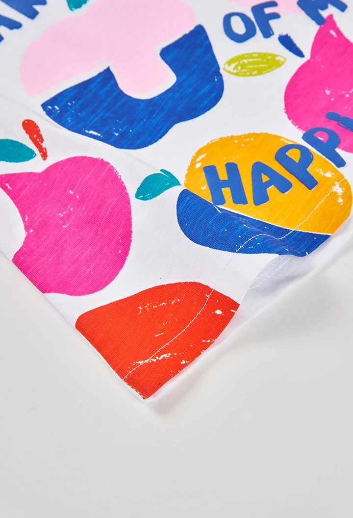 Samarreta nena de cotó blanc