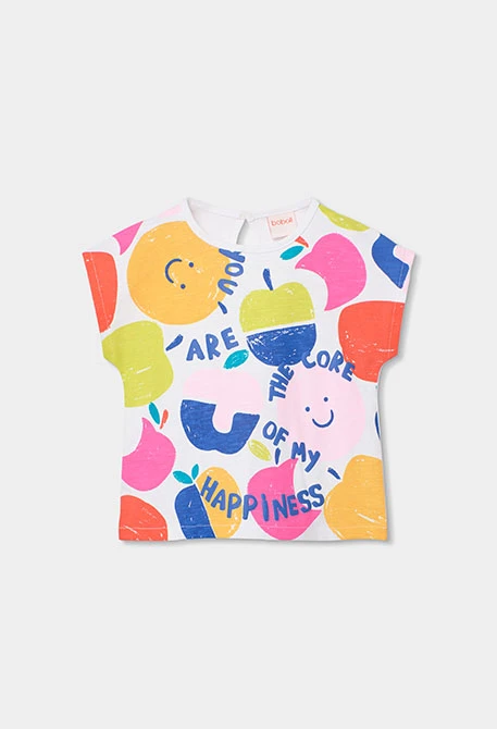 Mädchen-T-Shirt aus weißer Baumwolle