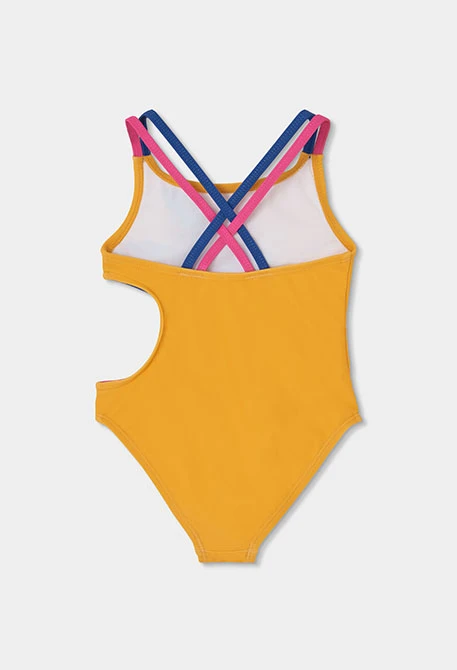 Fato de banho menina amarelo UPF50+