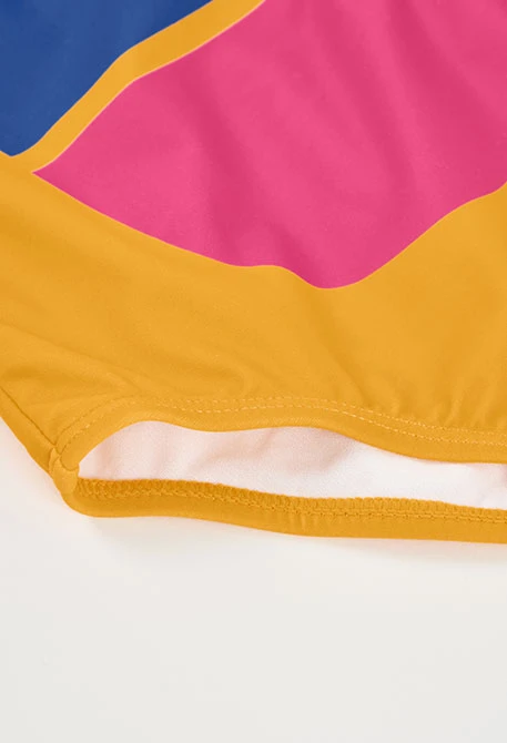 Maillot de bain jaune pour fille UPF50+