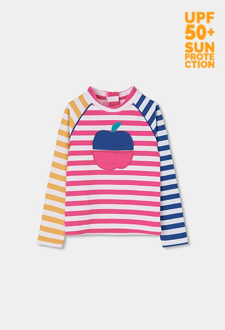 Camiseta niña técnica multicolor UPF50+