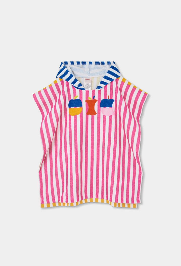 Striped hooded towel