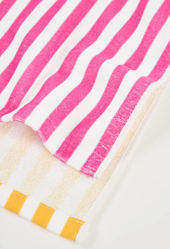Striped hooded towel