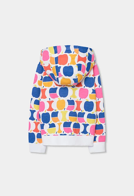 Chaqueta niña punto manzanas