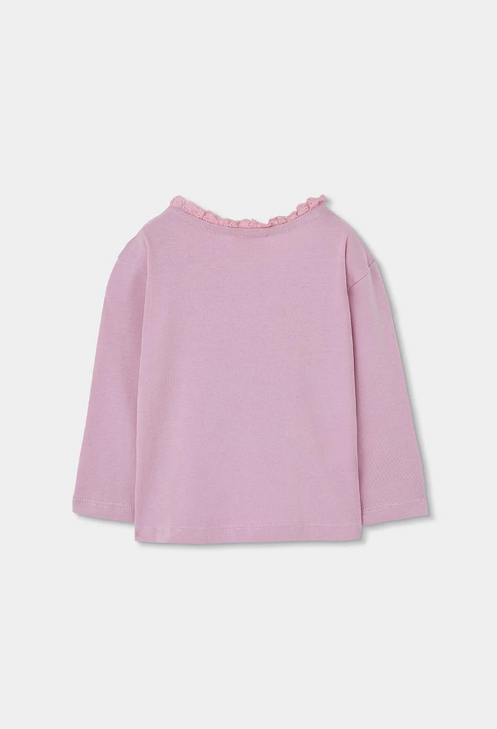 Samarreta punt nena rosa brodat gerros flors