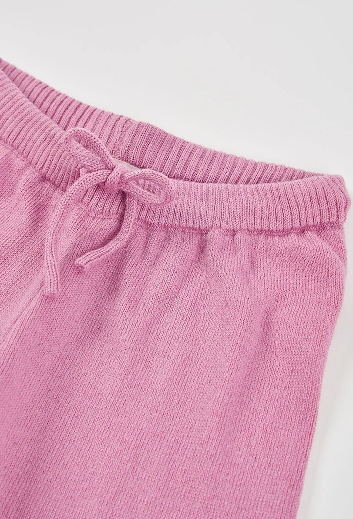 Mädchenhose rosa mit Kordel