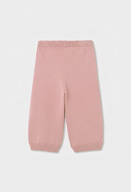 Pantalone bambina rosa con cordoncino