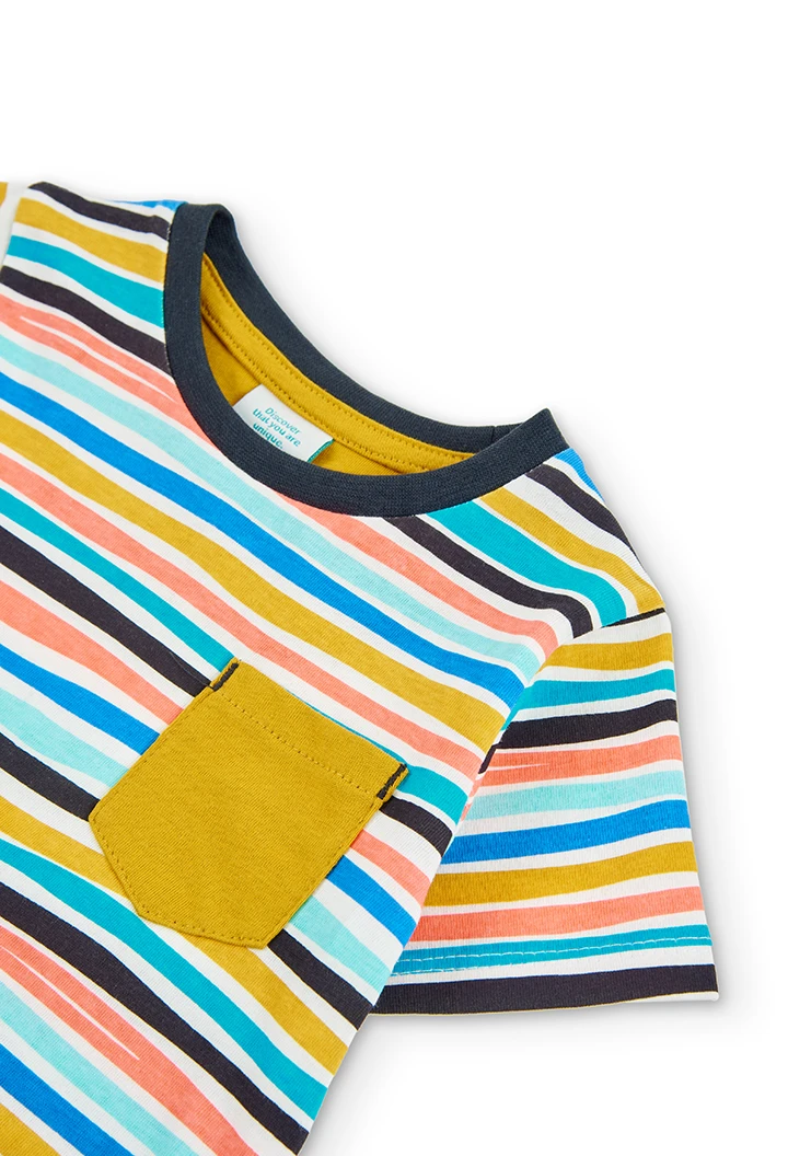 T-Shirt gestrickt gestreift für baby junge