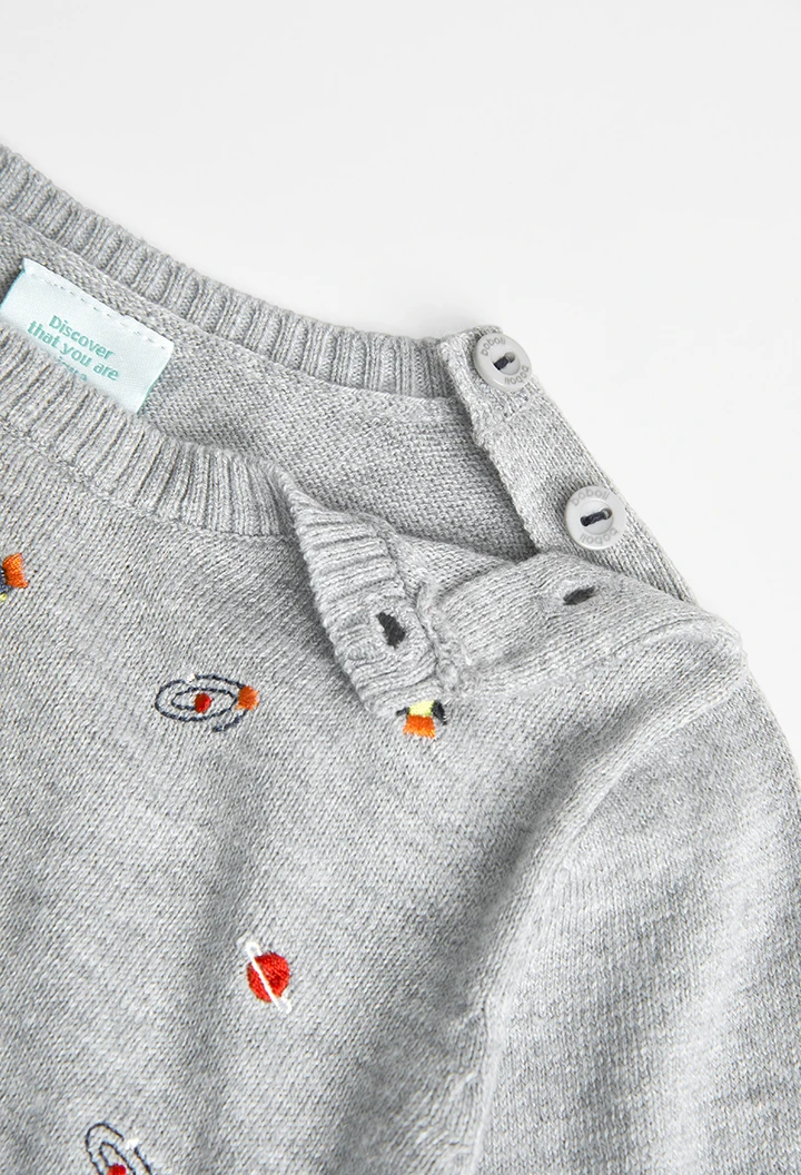 Jersey tricotosa de nadó nen gris vigoré