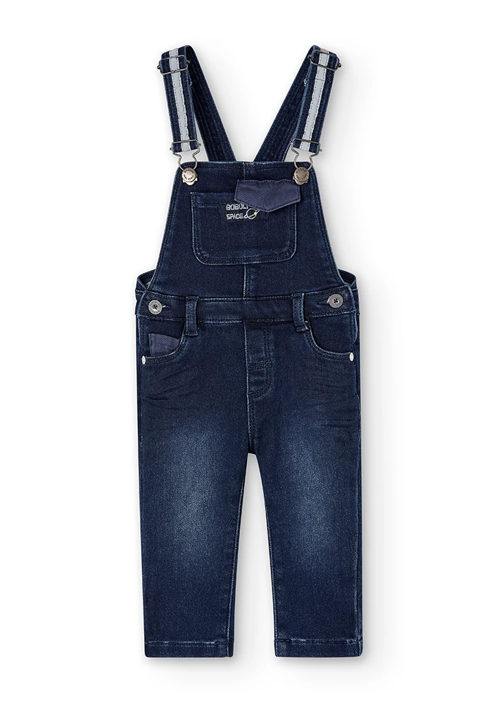 Denim dungarees knit for baby -BCI