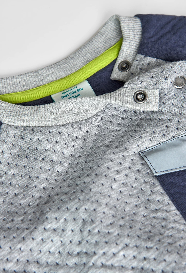 Sudadera punto acolchado de bebé -BCI