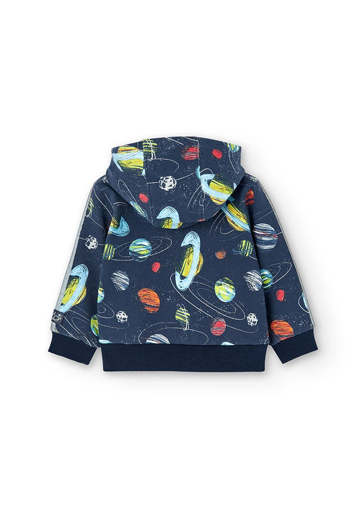 Fleece jacket for baby boy -BCI
