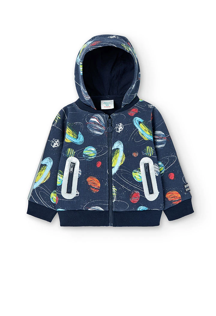 Fleece jacket for baby boy -BCI