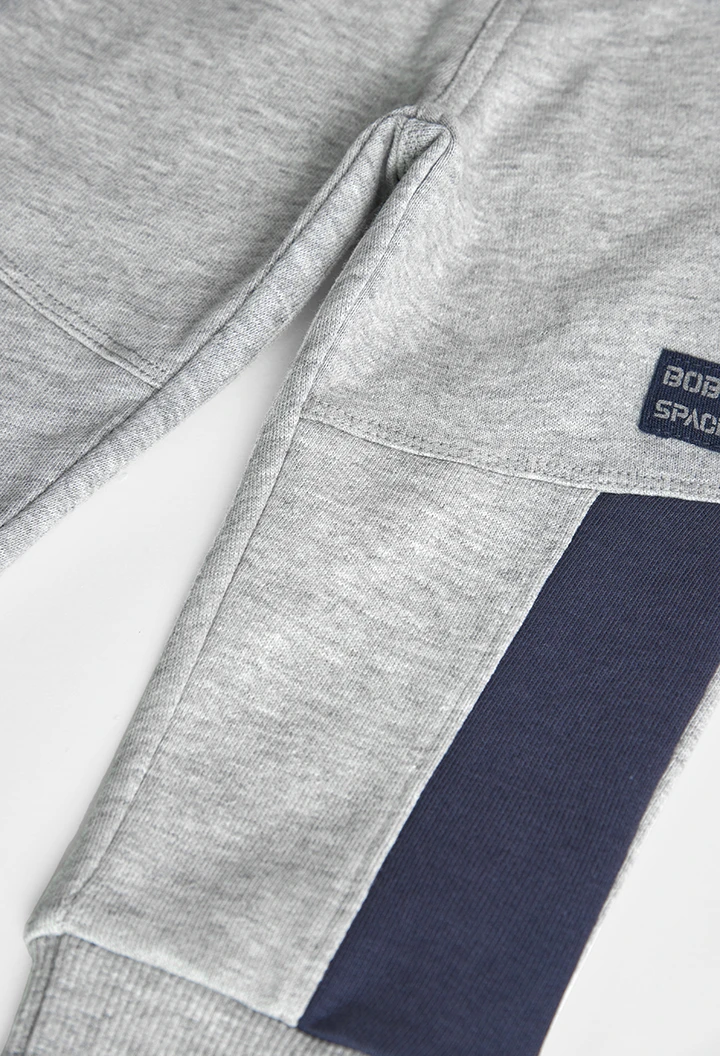 Fleece trousers for baby boy -BCI
