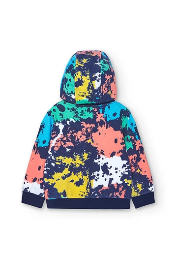 Fleece-Jacke mit Aufdruck, für Baby-Jungen, in Farbe Marineblau