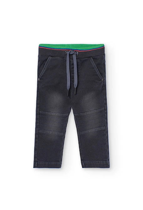 Baby boy\'s black denim trousers