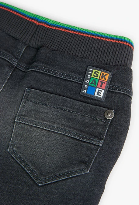 Pantalon en denim noir pour bébé garçon