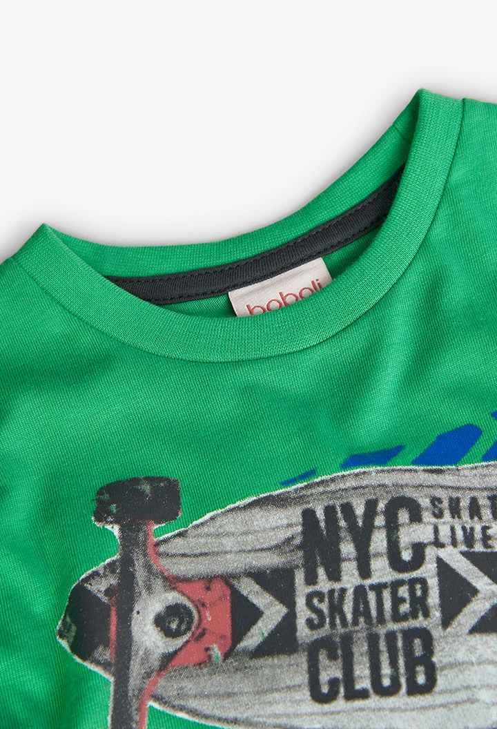 T-shirt en tricot pour bébé garçon en vert