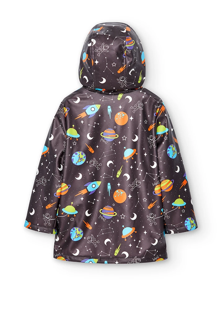Hooded raincoat unisex