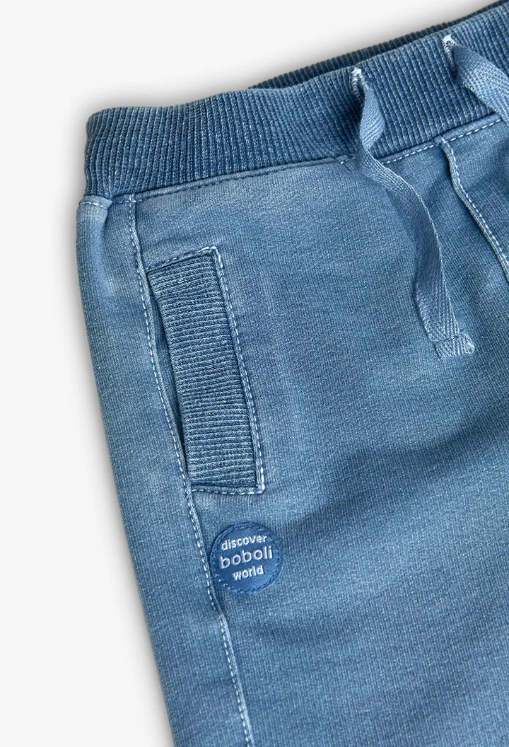 Pantalon en denim molletonné pour bébé garçon