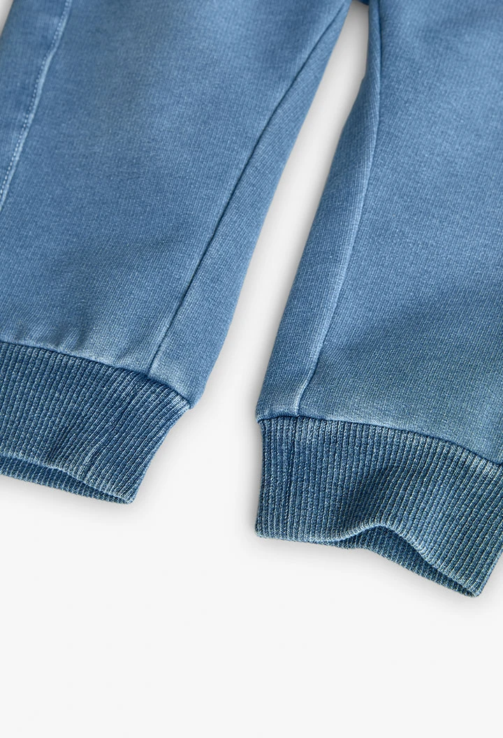 Pantalon en denim molletonné pour bébé garçon