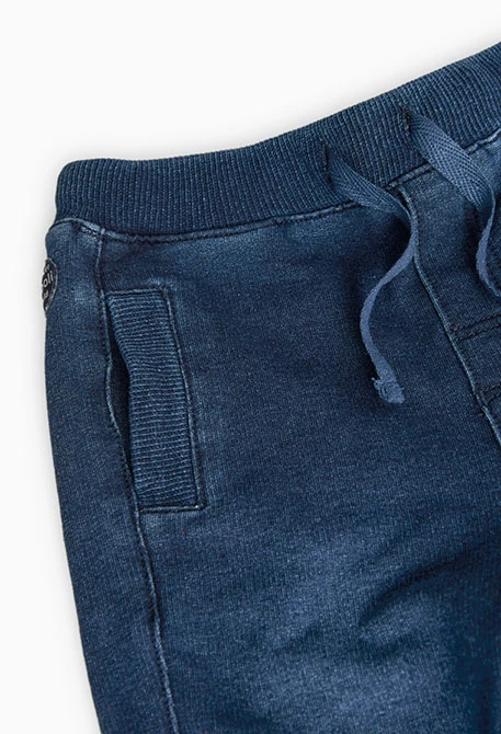 Pantalón felpa denim de bebé niño -BCI