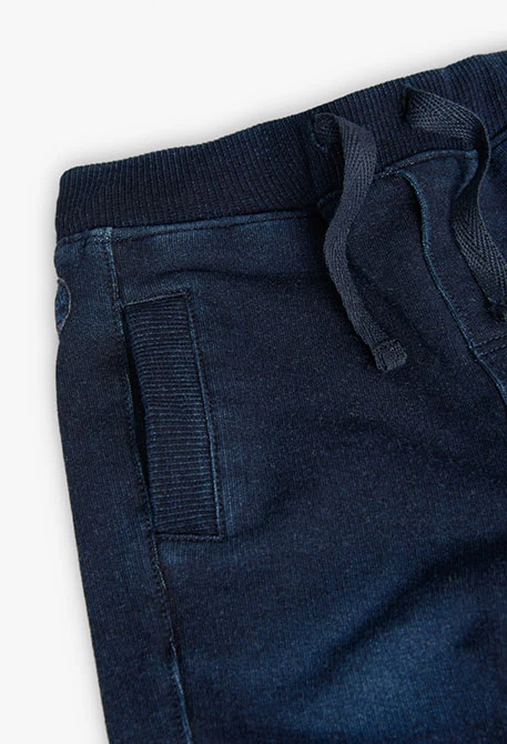 Pantalón felpa denim de bebé niño -BCI