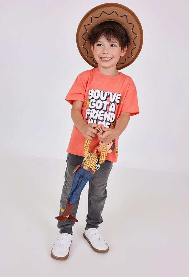 Pantalón felpa denim de bebé niño -BCI