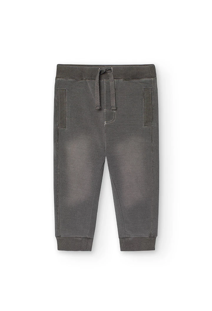 Pantaloni per bambino in colore grigio