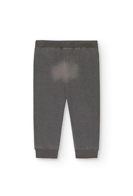 Pantalón felpa denim de bebé niño -BCI