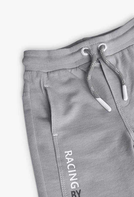 Baby boy jogger fleece trousers in grey colour
