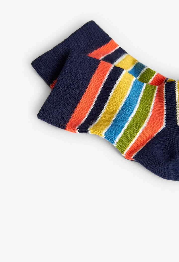 Pacco di calzini a maglia per bambino in rosso.