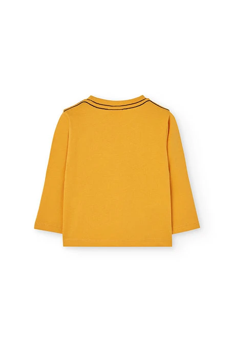 T-shirt garçon jaune ours panda